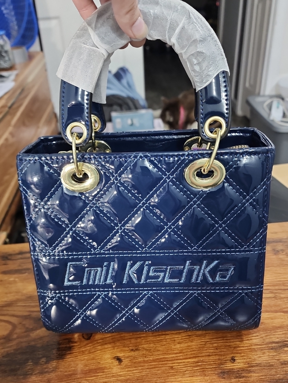Luxury Crocodile Embossed Handbag, Women's Fashion Tote Bag, Shoulder, Crossbody - Picture 9 of 10